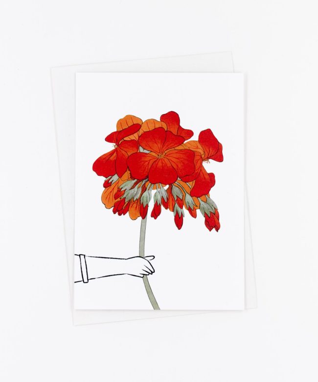 Postkarte Geranie
