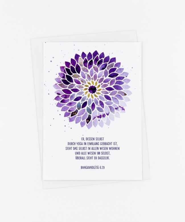 Bhagavadgita Postkarte »Einklang«
